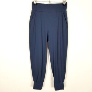 Public Rec Women All Day Stretch Joggers Cropped Pants Sz 28 Blue Pull On